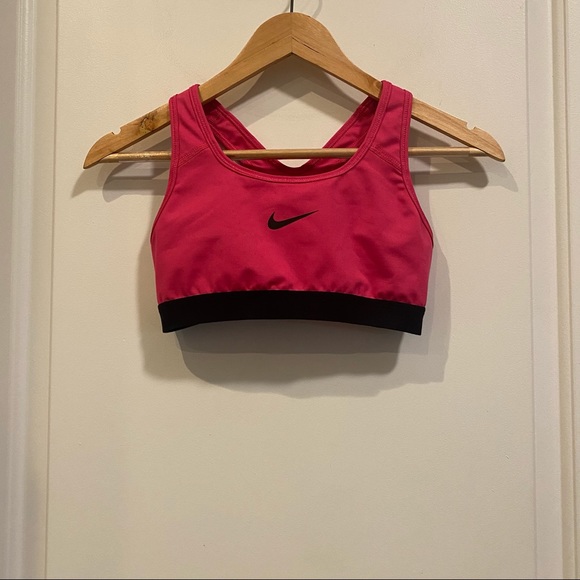 Nike Dri-Fit Pink and Black Sports Bra - Picture 2 of 3